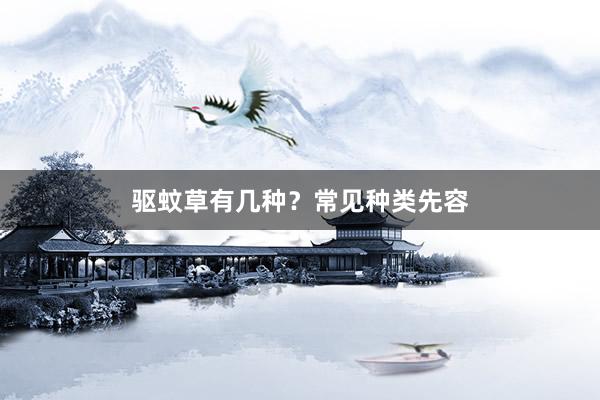 驱蚊草有几种？常见种类先容